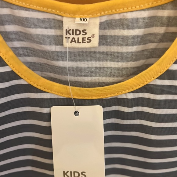 Kid Tales Striped Dress with Deer size 3-4 years NWT - Picture 6 of 8